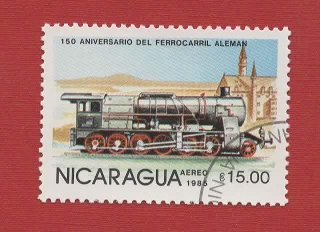 Treinen - Nicaragua - 2583 - gebr, Verzenden, Gestempeld, Treinen