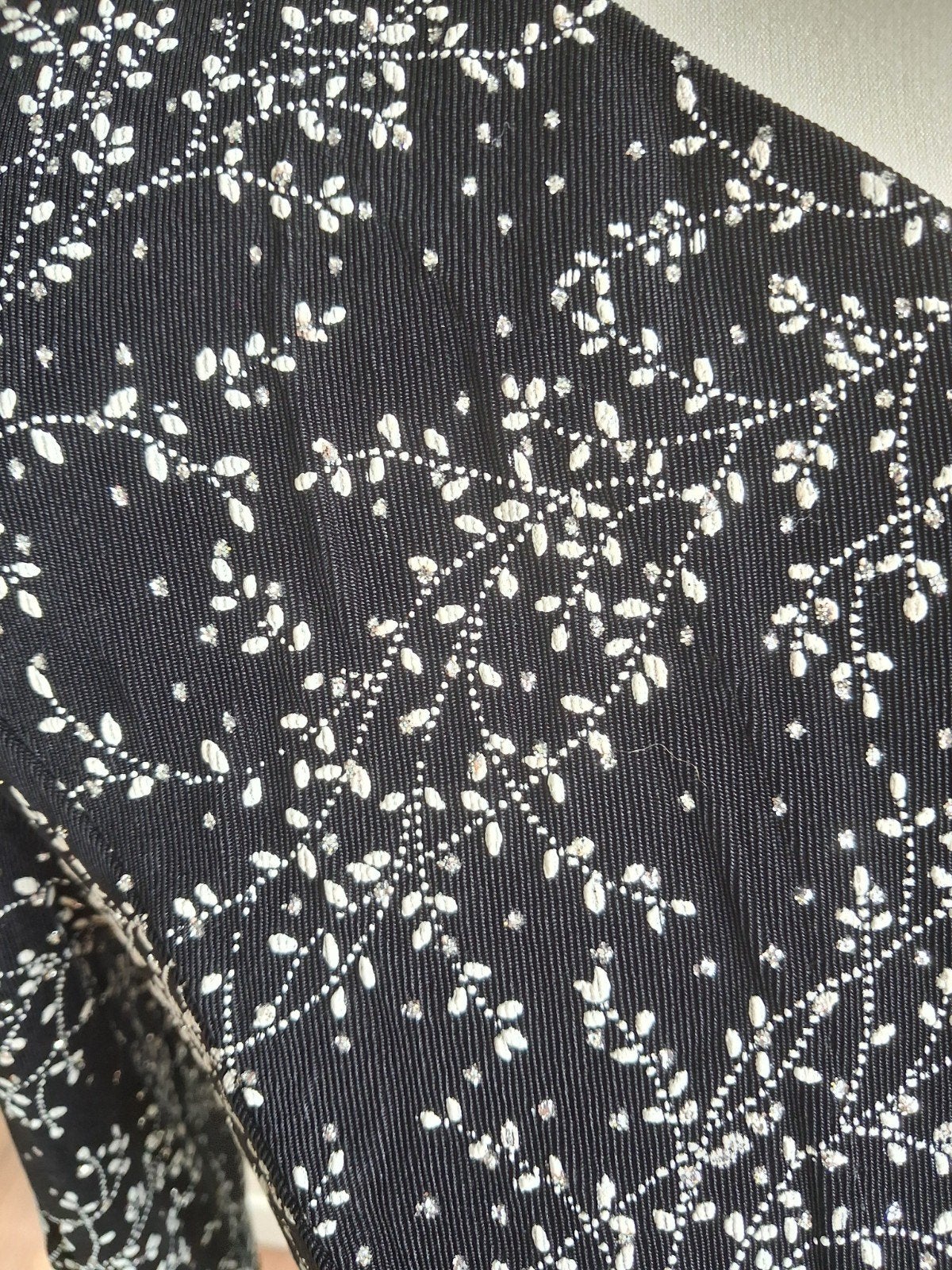 Vintage kort jasje/bolero, zwart met zilver, Alex Evenings, Groningen, Zwart, Ophalen of Verzenden