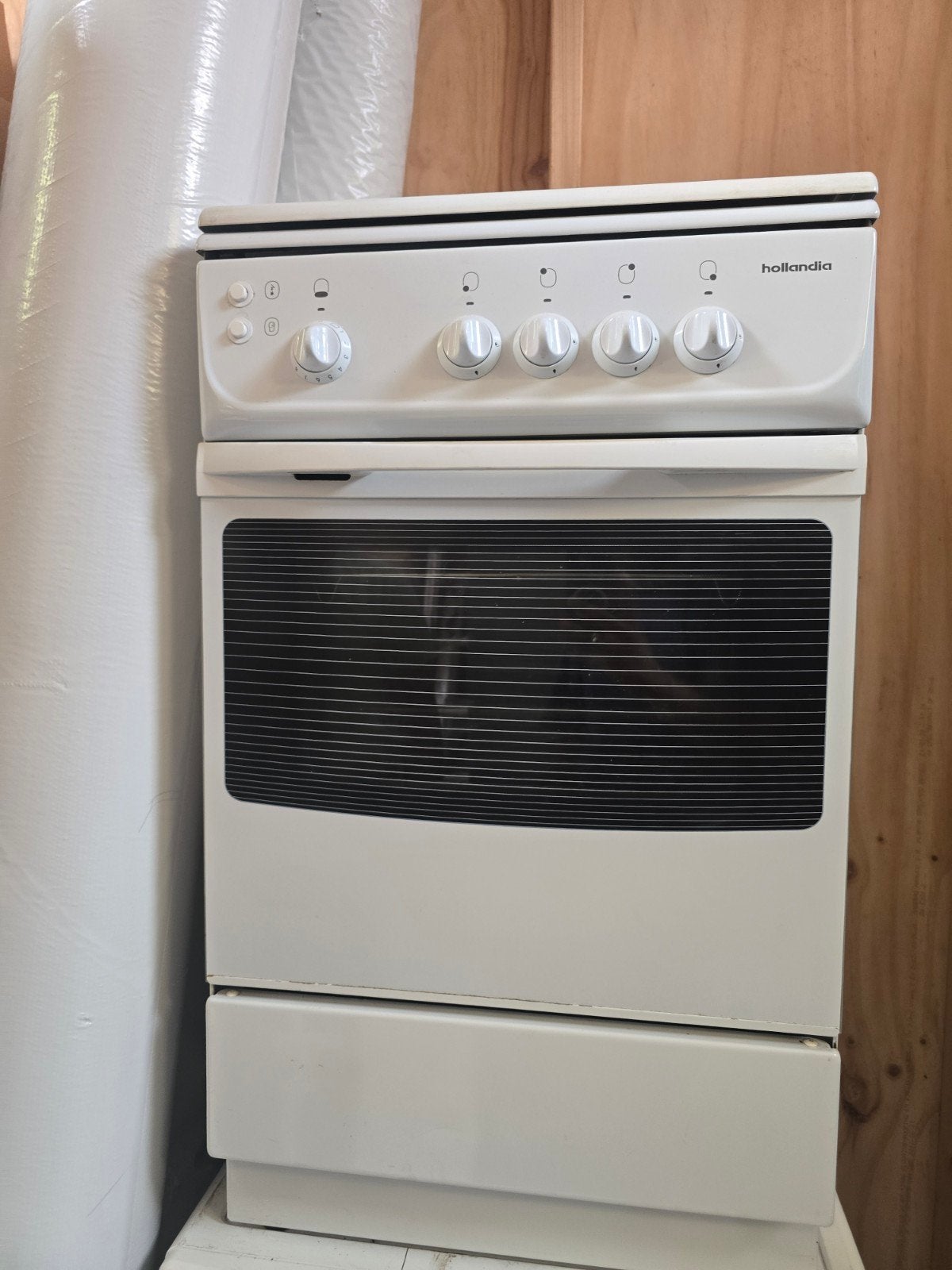 Hollandia Vrijstaand Gasfornuis met Oven, Witgoed en Apparatuur, Ophalen, Gebruikt, 60 cm of meer, 4 kookzones