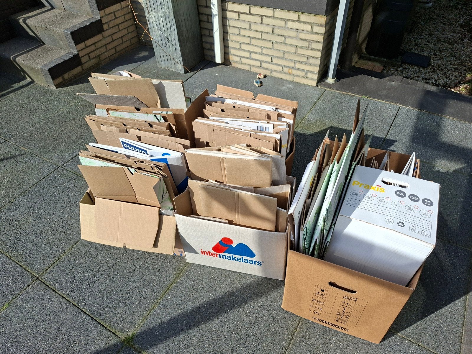 Verhuisdozen diverse merken (ca. 36 stuks), Ophalen, Gebruikt, Doos, Opvouwbaar