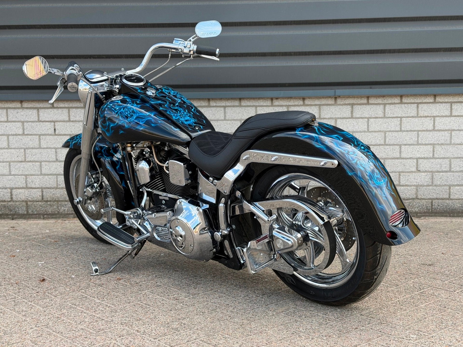 Harley Davidson FLSTF Fat Boy 1340 EVO CUSTOM 4000miles UNIE, Motoren, Motoren | Harley-Davidson, Sportuitlaat, 1340 cc, Chopper