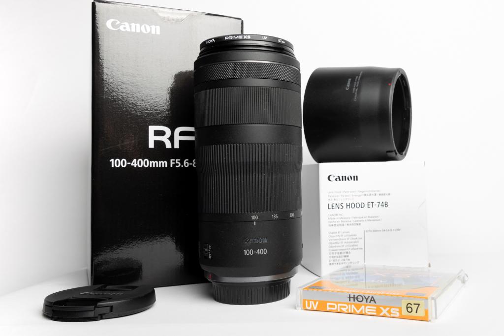 Canon RF 100-400mm F/5,6-8 IS USM + toebehoren ZGAN, Audio, Tv en Foto, Fotografie | Lenzen en Objectieven, Ophalen, Zo goed als nieuw