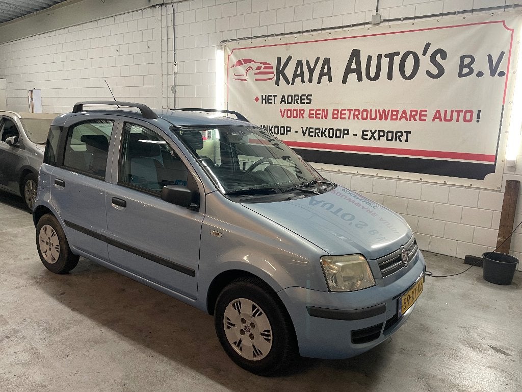 Fiat Panda 1.2 AIRCO 2007 Blauw, Voorwielaandrijving, Metallic lak, Origineel Nederlands, Bedrijf