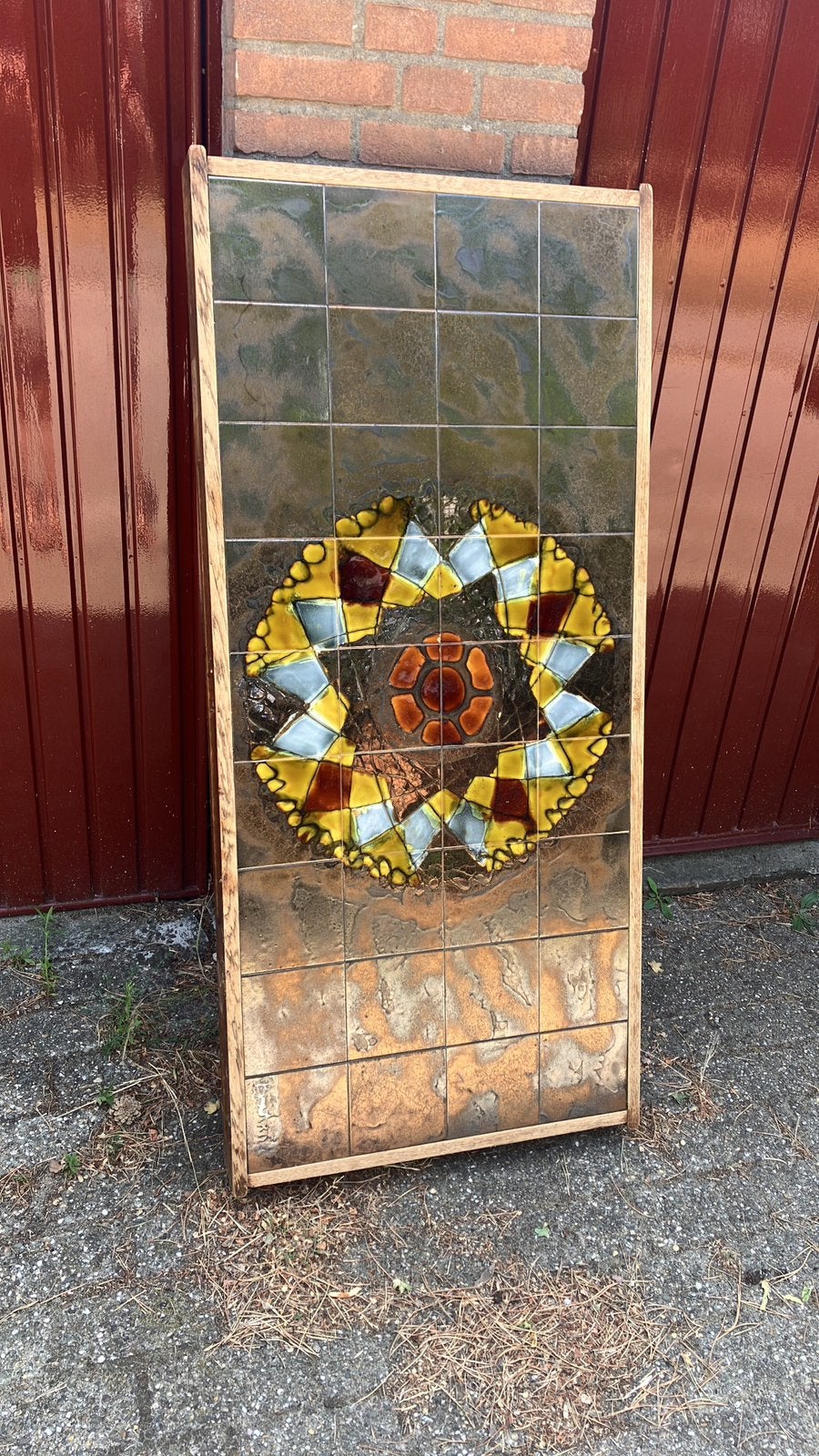 Vintage tegels patroon op tafelblad, Ophalen