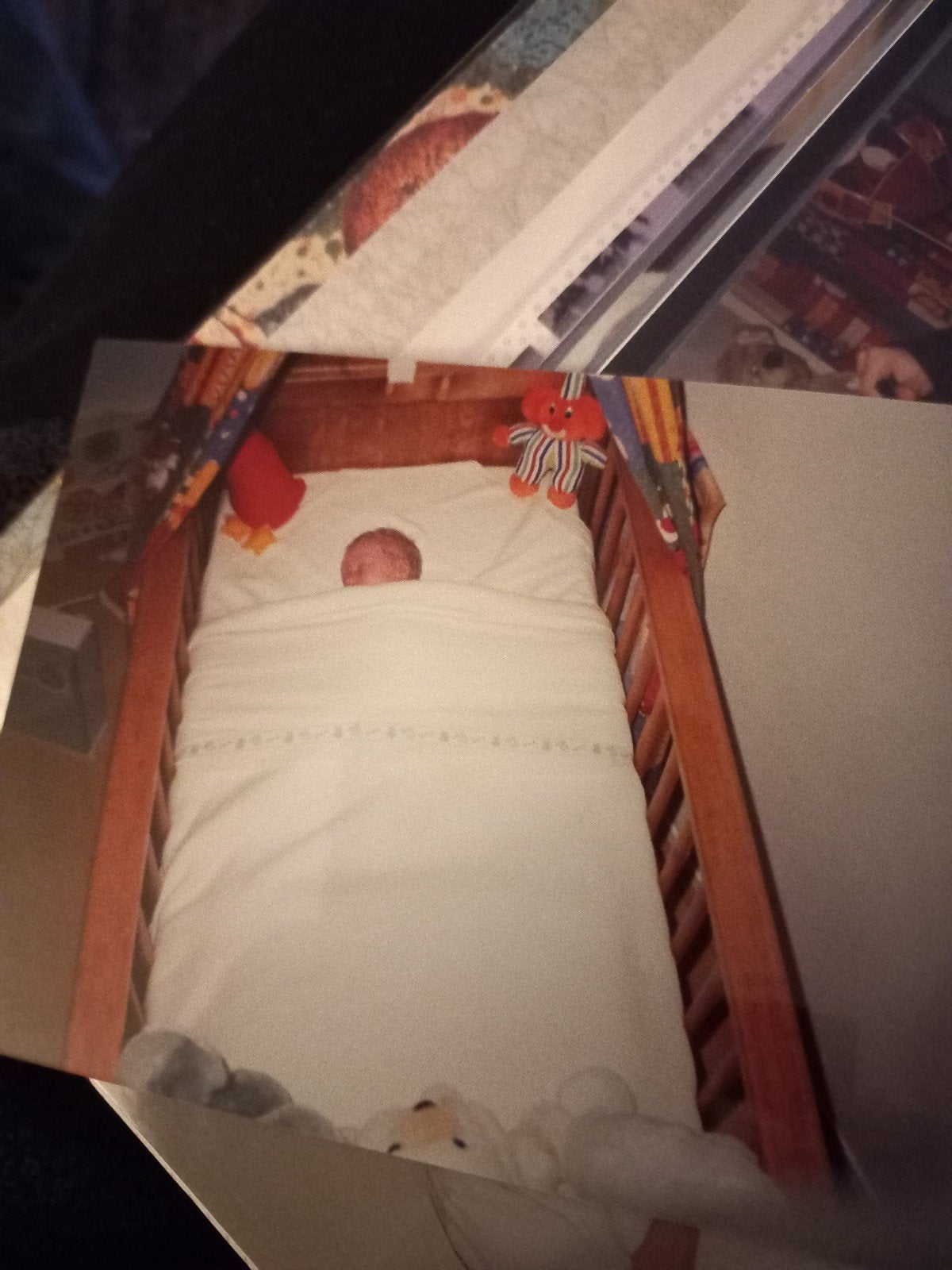 Kersen houten ledikant met commode, Ophalen, Gebruikt, Ledikant