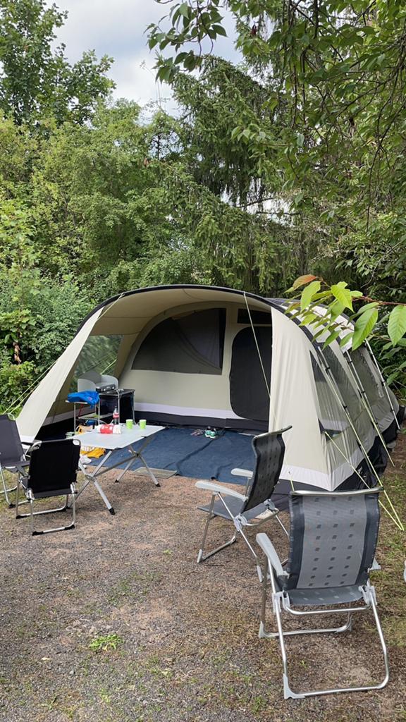 Outwell Cedar Lake 5persoons tent, Caravans en Kamperen, Tenten, Ophalen, Zo goed als nieuw