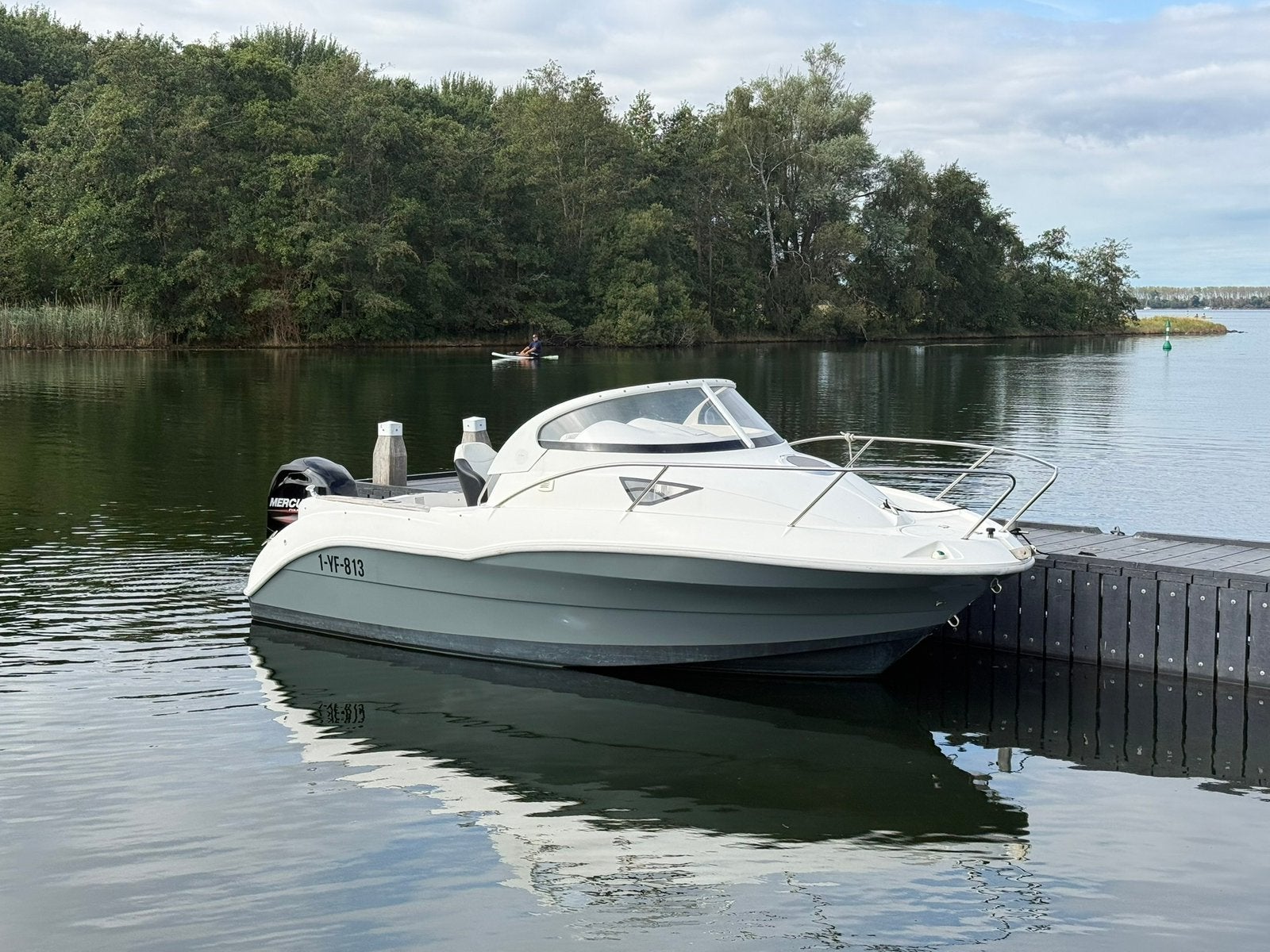 Quicksilver 540 Cabin | Mercury 4T 115 pk Vis/Consoleboot, Ophalen, Zo goed als nieuw, Quicksilver, Buitenboordmotor