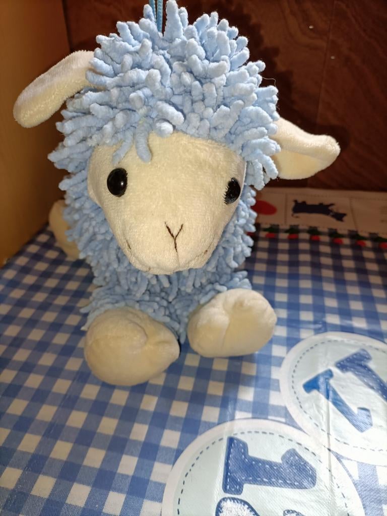 De Waal texel schaap knuffel blauw 31 cm groot, Kinderen en Baby's, Speelgoed | Knuffels en Pluche, Ophalen of Verzenden, Zo goed als nieuw