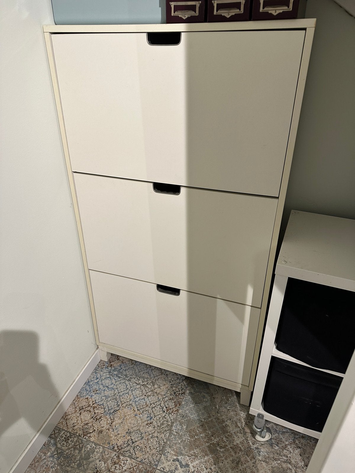 IKEA schoenenkast met 3 vakken - wit, Ophalen, Gebruikt