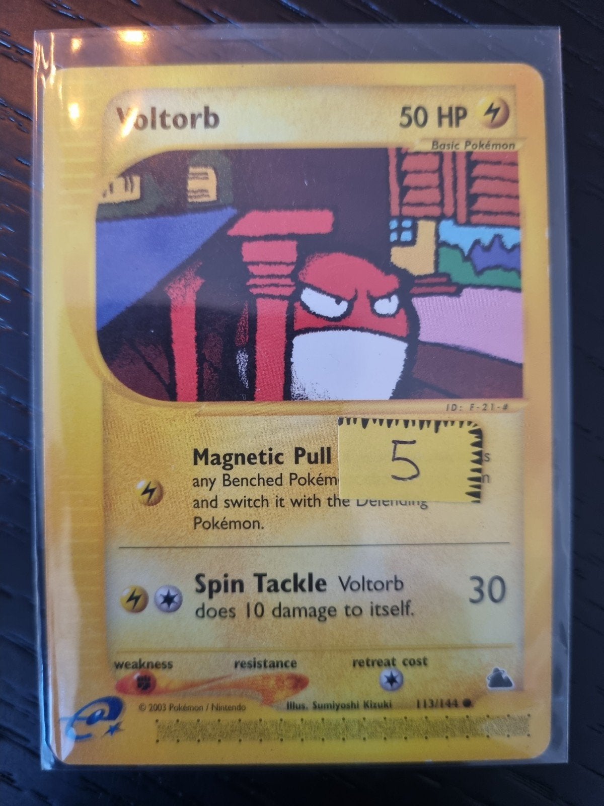 VOLTORB 113/144 SKYRIDGE, Ophalen of Verzenden, Gebruikt, Losse kaart