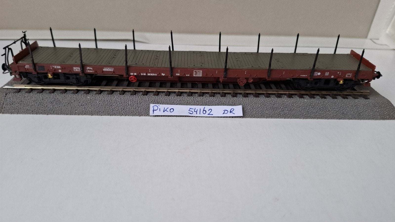 Piko 54162, 4 as container draagwagen DR, H0, dc, Gebruikt, Gelijkstroom, Wagon, Piko