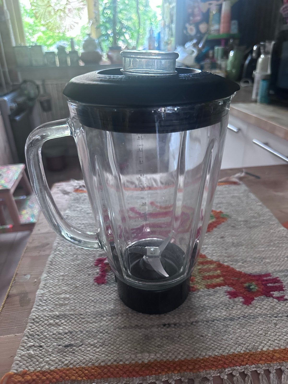 WMF Blender Glazen Kan met Deksel - Gebruikt, Witgoed en Apparatuur, Ophalen of Verzenden, Gebruikt, Blender-accessoire