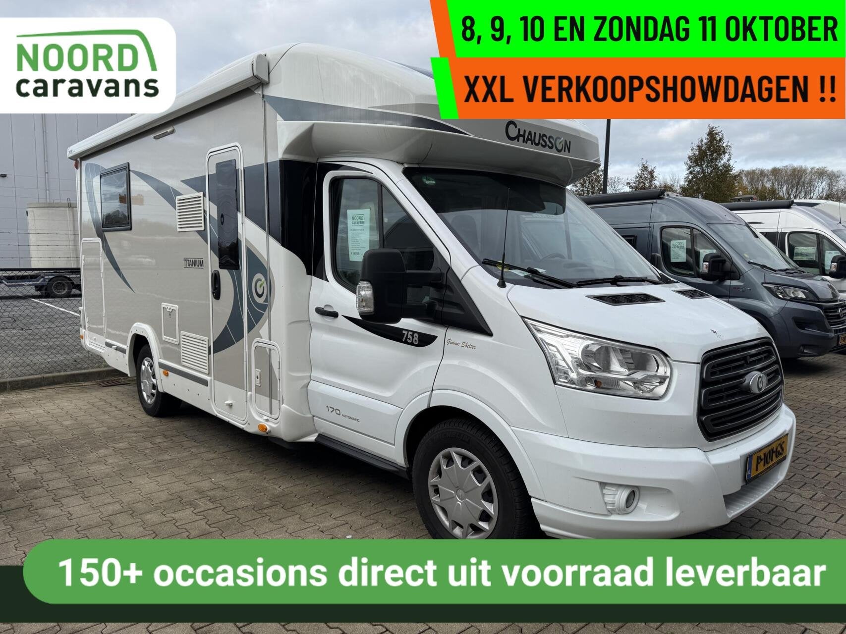 Chausson 758 TITANIUM AUTOMAAT, QUEENSBED, HEFBED, 20396 KM