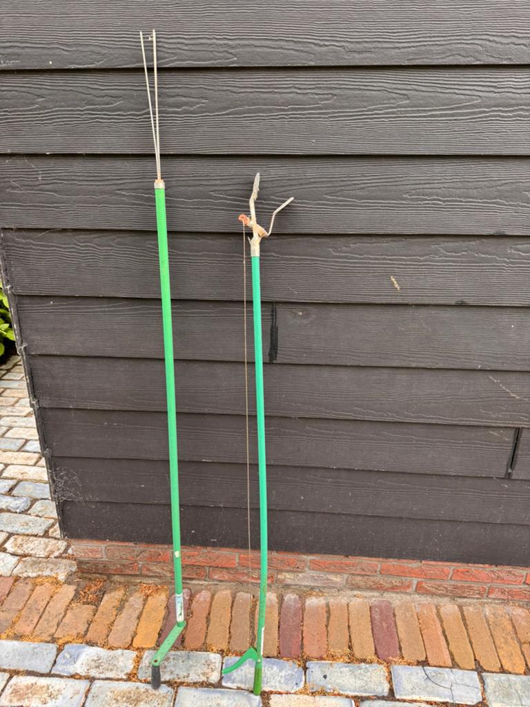 Gereedschap voor vijvers, Ophalen, Gebruikt