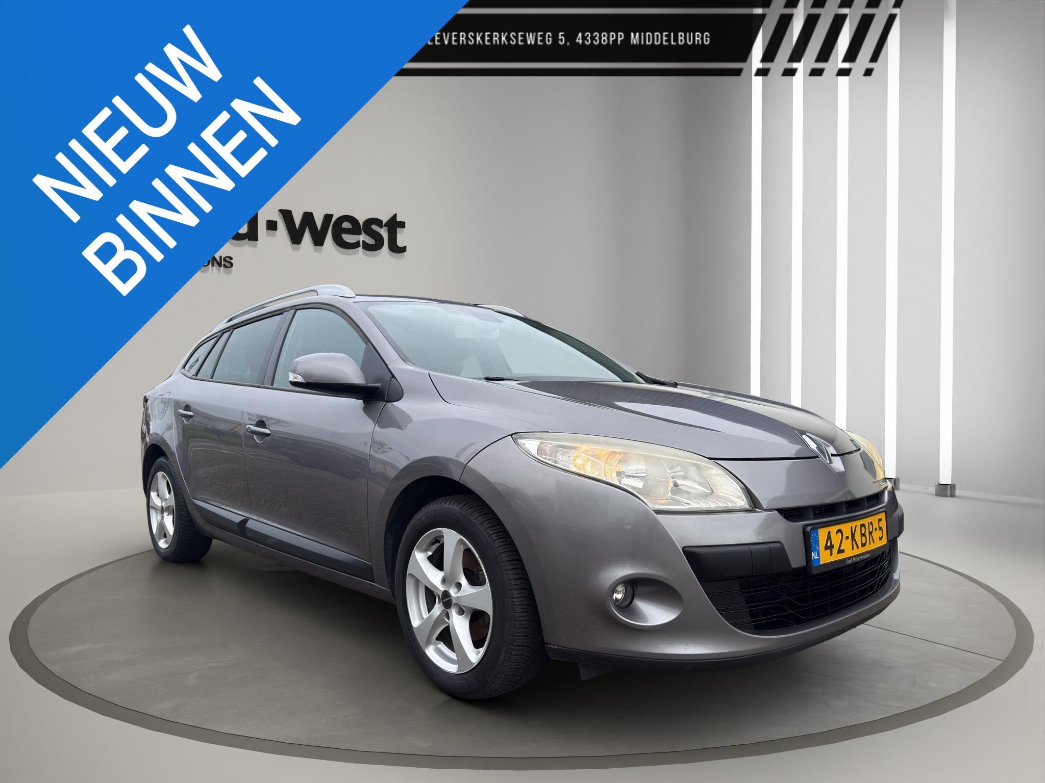Renault Mégane Estate 1.6 Expression LPG G3, Auto's, Euro 5, Stof, Gebruikt, 4 cilinders