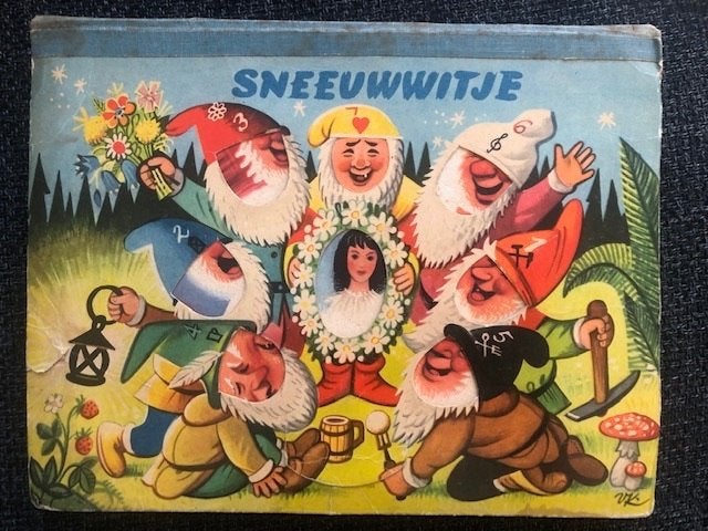 V. Kubasta antiek boek: sneeuwwitje en de 7 dwergen uit 1967, Antiek en Kunst, Ophalen of Verzenden, V. Kubasta.