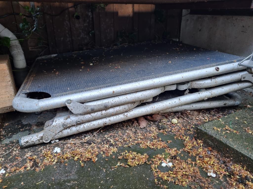 Zonnebed ligbed, Ophalen, Gebruikt, Aluminium