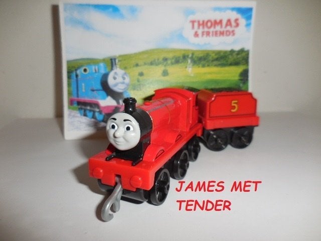 Thomas de Trein Trackmaster Push Along James met Tender, Ophalen of Verzenden, Gebruikt