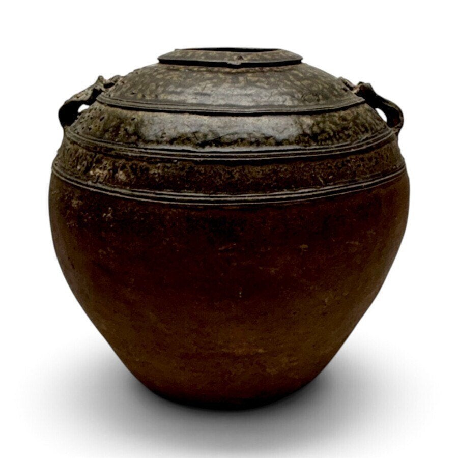 Tibetaanse Aardewerken Pot, Martevaan, Antiek en Kunst, Tibet, Overige typen, Ophalen of Verzenden, 29 cm