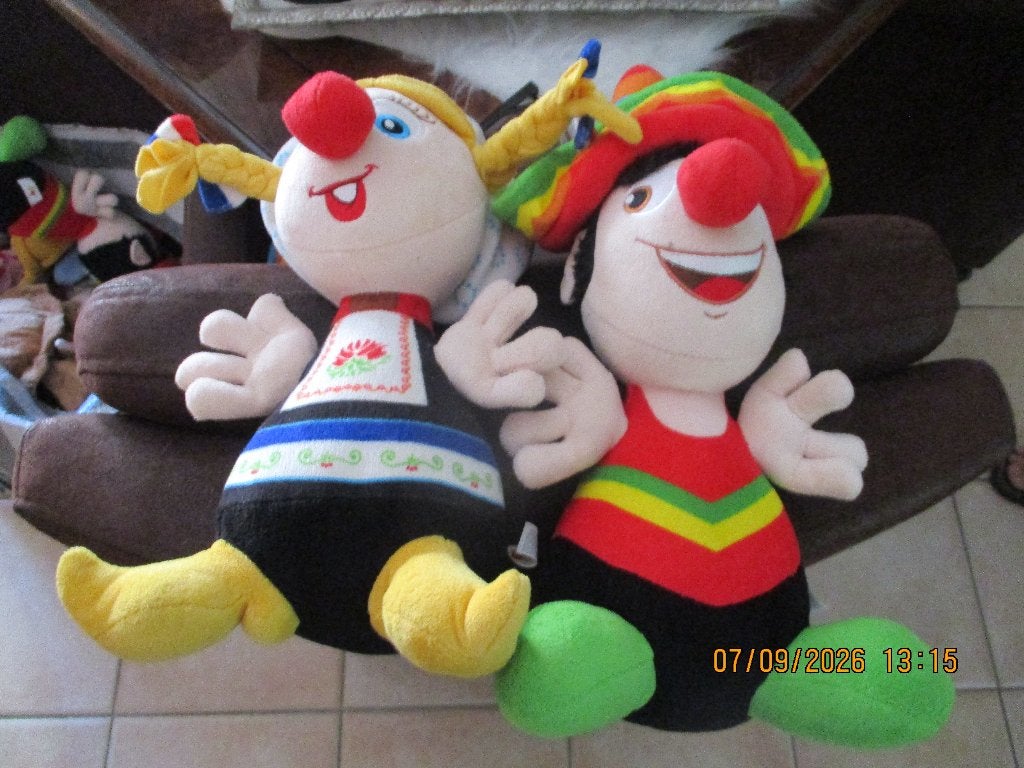 efteling boerin en mexicaan en dde vis uit symbolica, Verzamelen, Ophalen of Verzenden, Zo goed als nieuw, Beeldje of Poppetje
