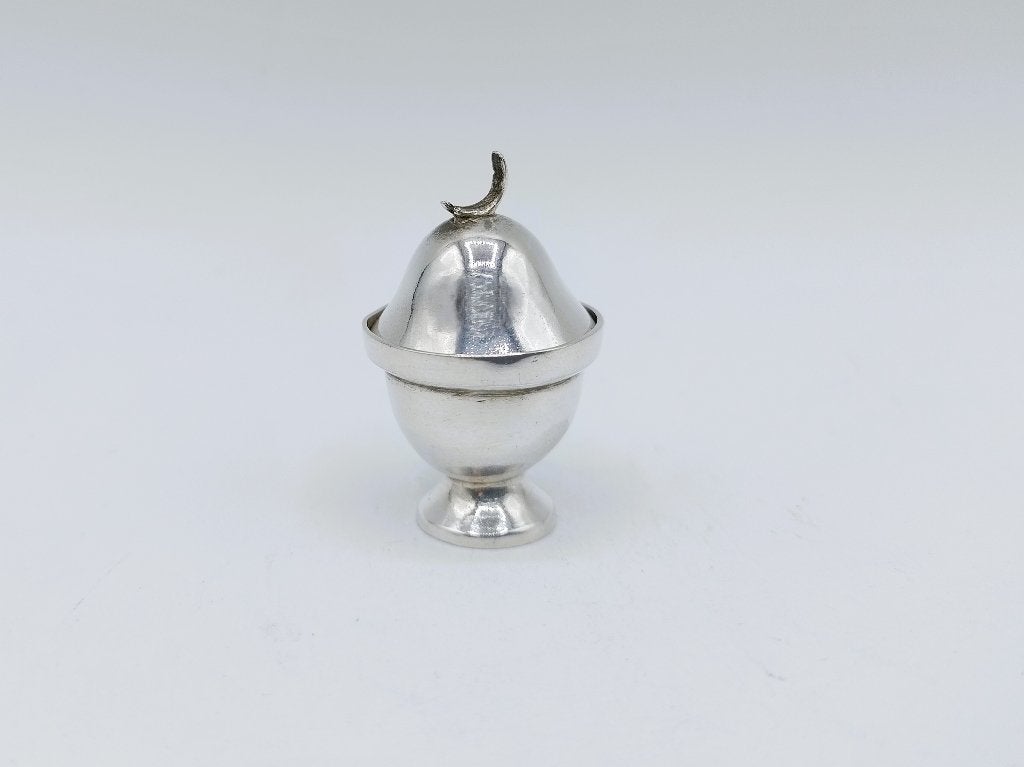 Zilveren miniatuur tabakspot, H. Duller, Amsterdam, 1778, Antiek en Kunst, Antiek | Goud en Zilver, Verzenden, Zilver