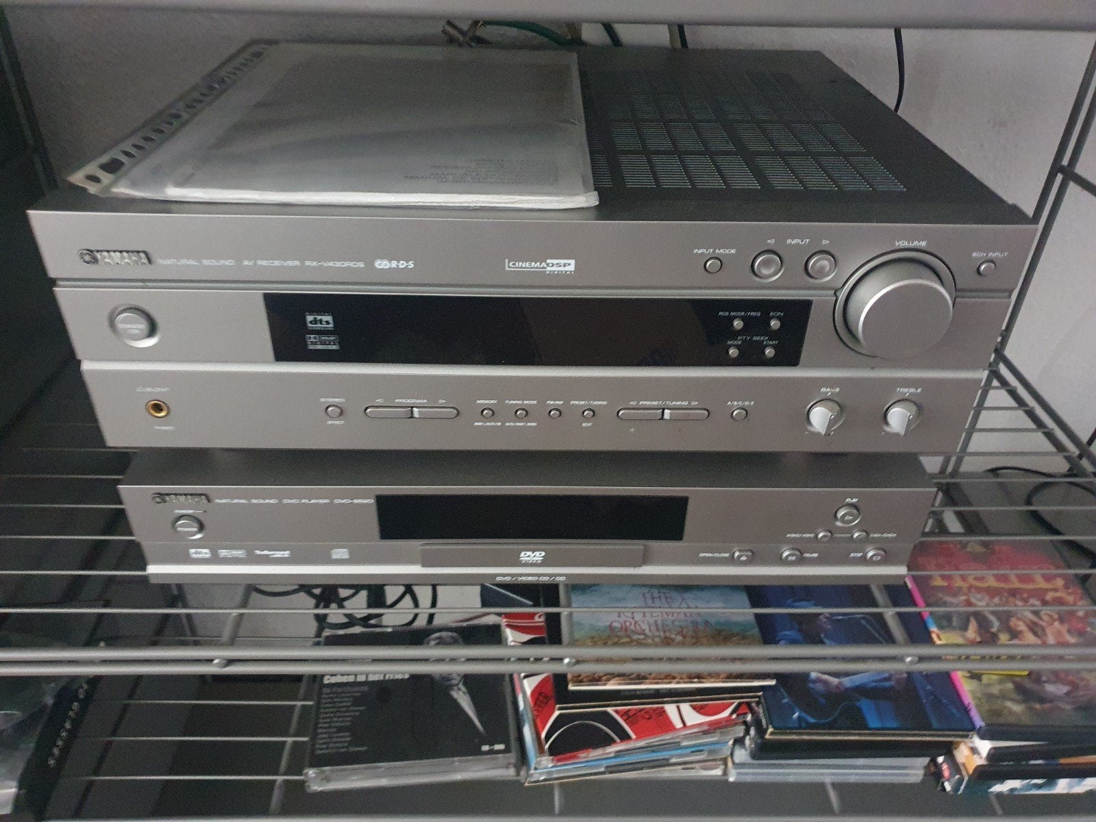 te Te koop: Yamaha receiver RX-V430rds met dvd S 520 in zeer, Ophalen, Zo goed als nieuw, Overige merken