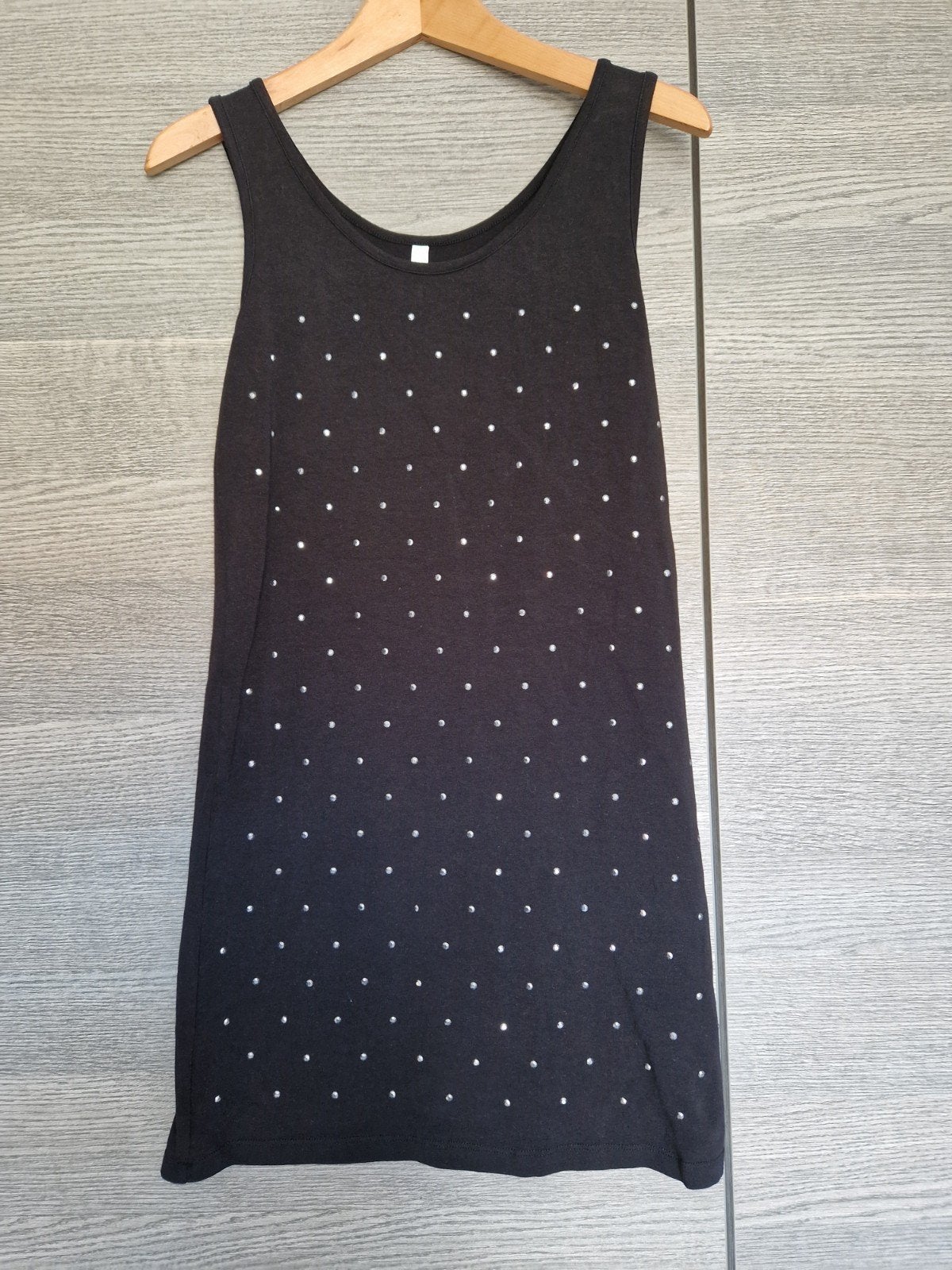 Zwarte jurk steentjes, Maat 38/40 (M), Zwart, Nieuw, Ophalen of Verzenden