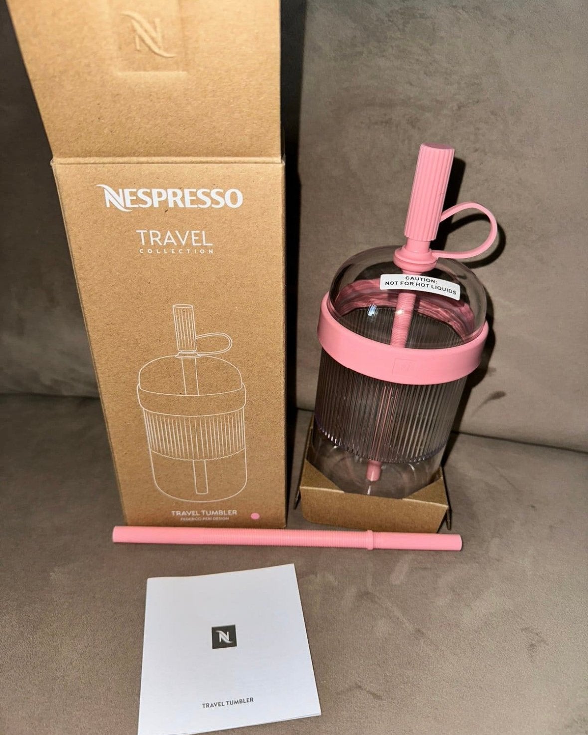 Nespresso Travel Tumbler - Bubble Gum / Pink, Ophalen of Verzenden, Nieuw