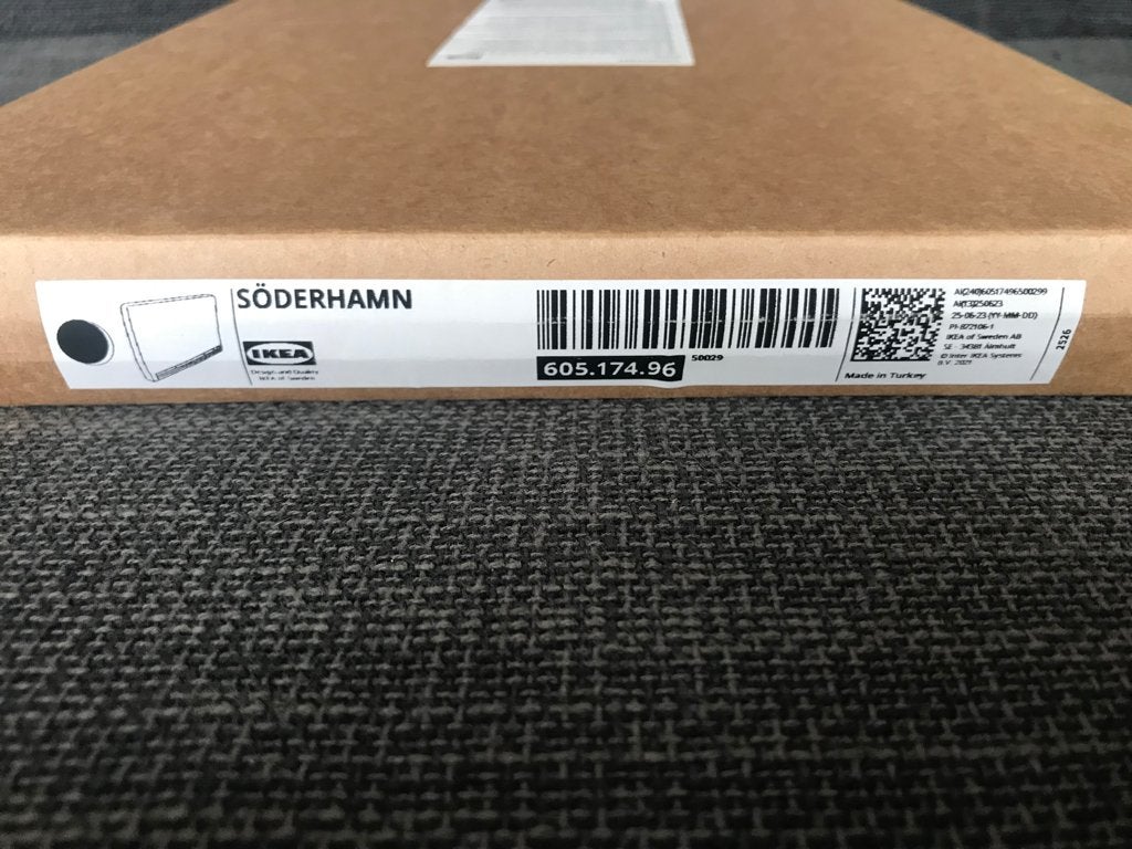 SÖDERHAMN nieuwe Hoes voor armleuning, Hillared antraciet, Stof, Verzenden, Nieuw, 75 tot 100 cm