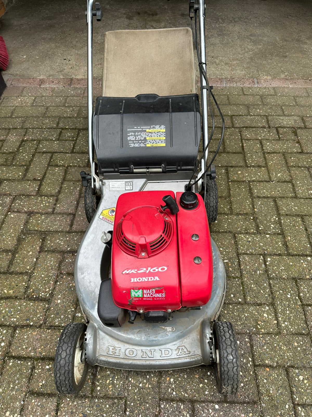 Honda 2160 grasmaaier, Tuin en Terras, Ophalen, Cirkelmaaier, Gebruikt, Benzine-grasmaaier
