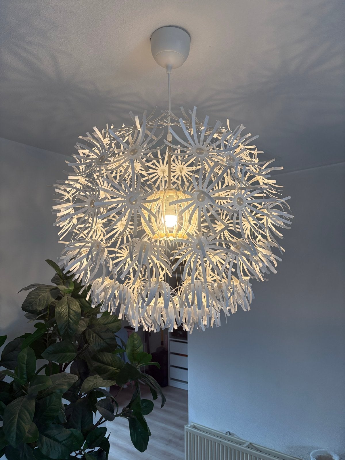IKEA Maskros hanglamp 55 cm, Ophalen, Gebruikt, Kunststof, E27 (groot)