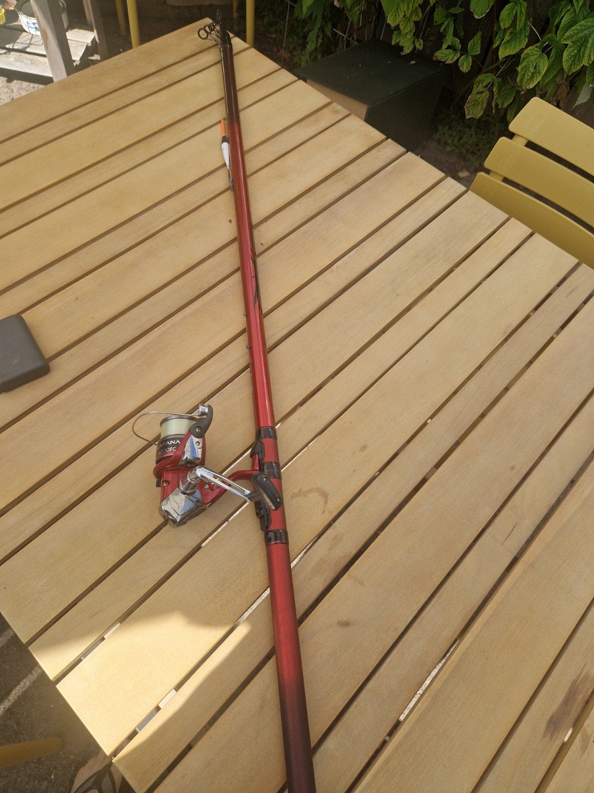Shimano Catana FX TE GT 5-700 Werphengel met Molen, Watersport en Boten, Ophalen, Zo goed als nieuw, Complete hengel