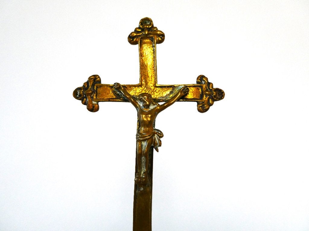 Kruisbeeld Corpus Jezus met Maria en Johannes, Ophalen of Verzenden