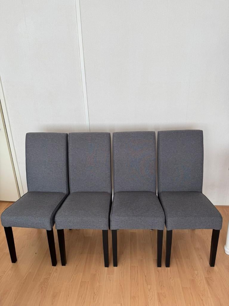 IKEA Bergmund eetkamerstoelen (grijs), Huis en Inrichting, Ophalen, Modern, Scandinavisch, Zo goed als nieuw, Vier