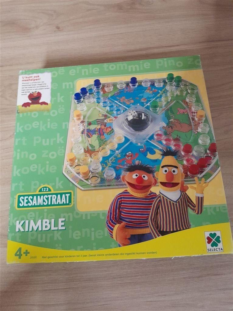 Sesamstraat kimble - mens erger je niet - s1483, Verzenden, Zo goed als nieuw
