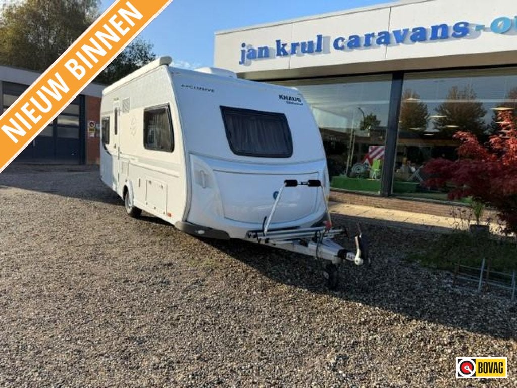 Knaus Sudwind Exclusive 580 EU mover luifel unico genua, Caravans en Kamperen, Fietsenrek, Rondzit, Bedrijf, 2 aparte bedden