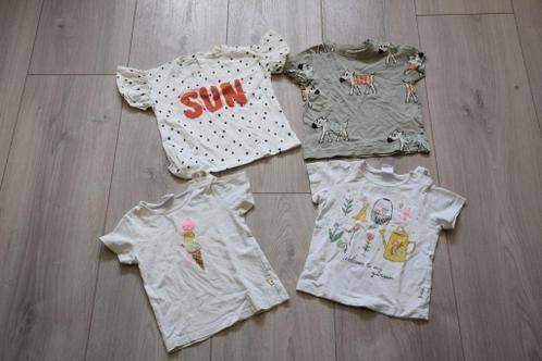 Vier leuke shirts voor een meisje ; maat 86, Kinderen en Baby's, Babykleding | Maat 86, Ophalen of Verzenden, Zo goed als nieuw