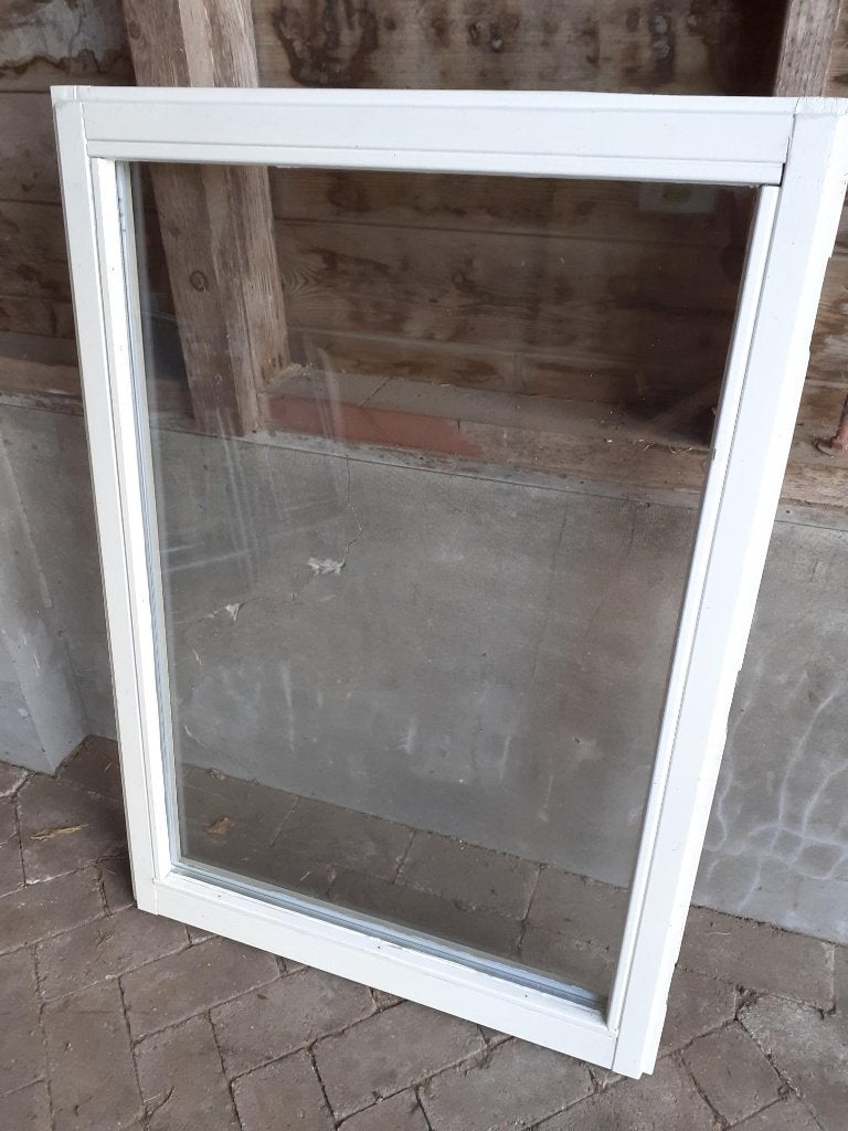 Hardhouten raam thermopane, Ophalen, Gevelraam of Ruit, Minder dan 80 cm, 80 tot 120 cm