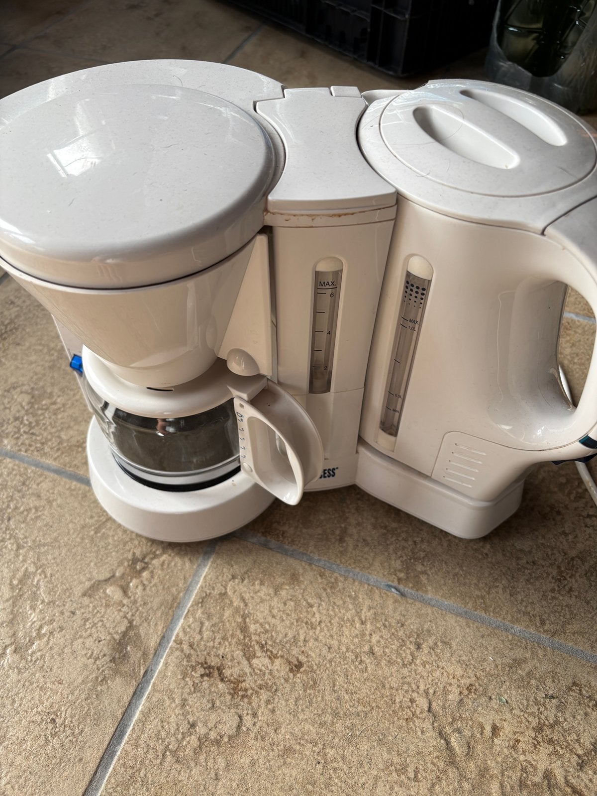 Princess waterkoker en koffiezet allaraat combi, Ophalen, Zo goed als nieuw, Koffiemachine