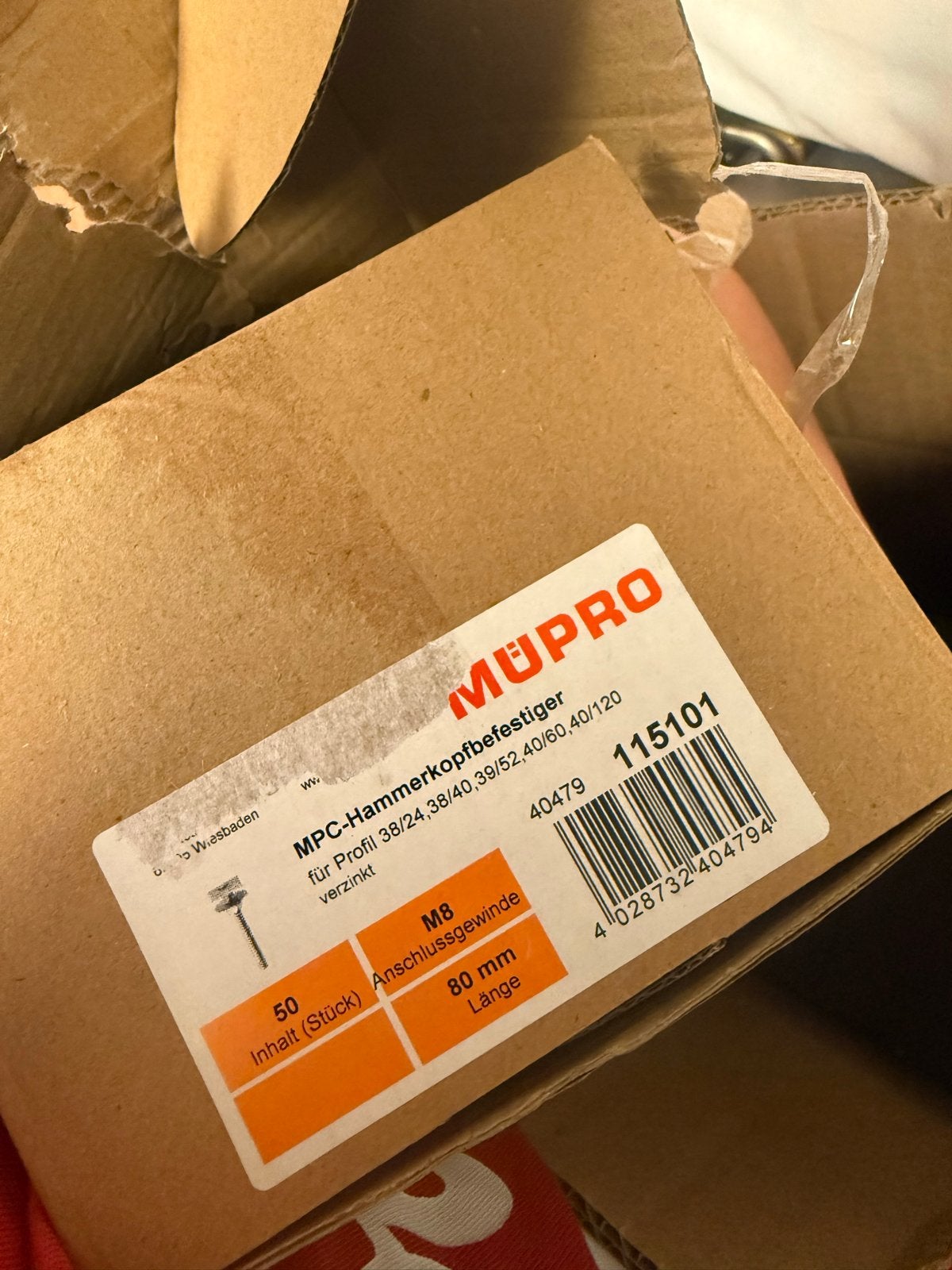 Foto 9 van MÜPRO MPC hamerkopbevestigers - Nieuw in doos (750 stuks)