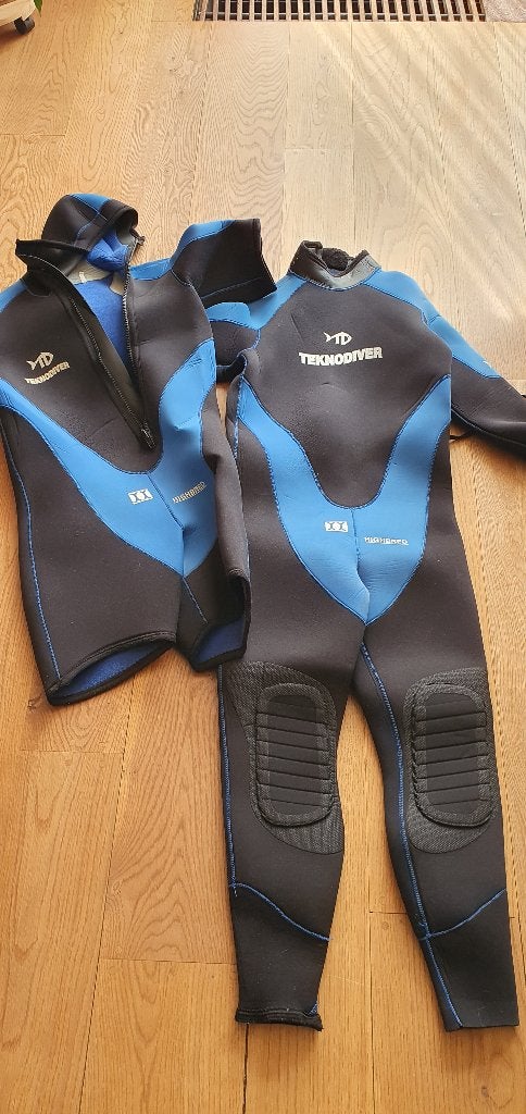Teknodiver Wetsuit Heren - Maat 5, 2-delig, Wetsuit, Gebruikt, Heer, Ophalen