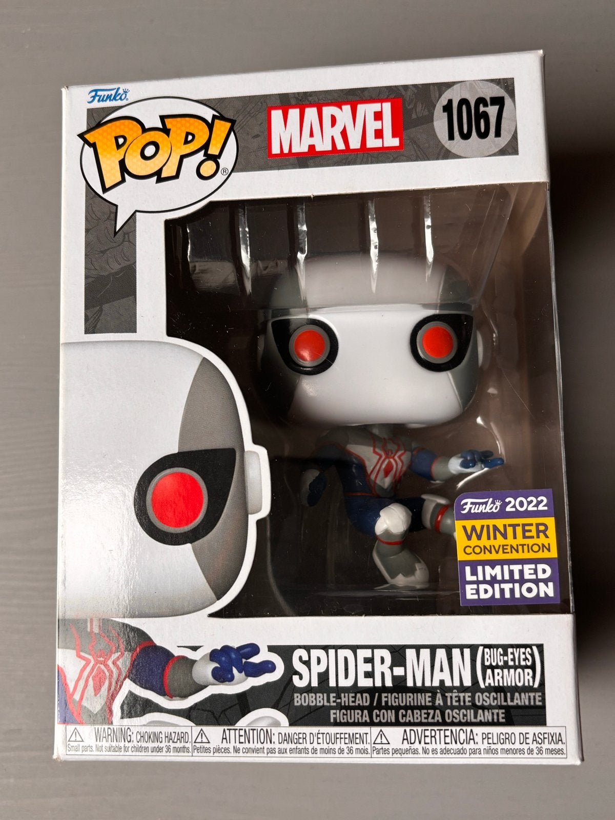 Funko Pop! Marvel Spider-Man (Bug-Eyes Armor) #1067, Ophalen of Verzenden, Zo goed als nieuw