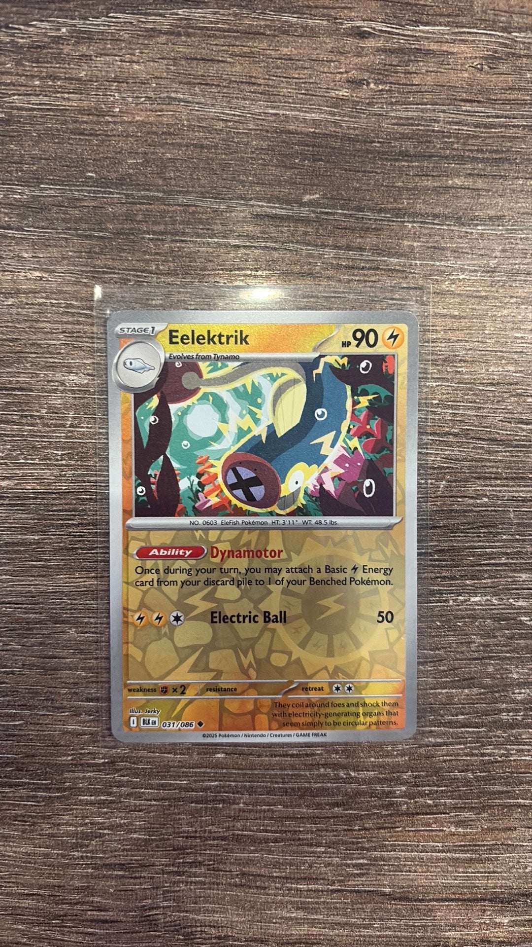 BLK Eelektrik 031/086 Reverse holo, Ophalen of Verzenden, Zo goed als nieuw