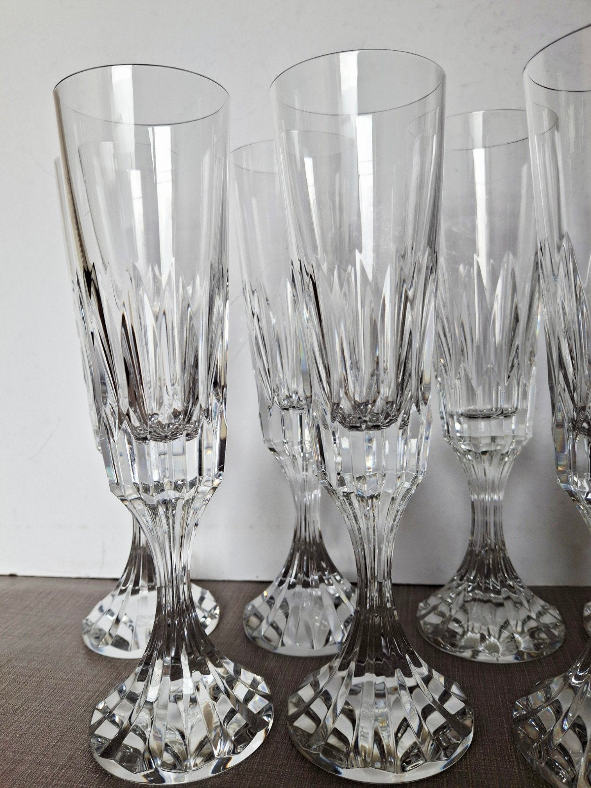 WOW 5 Baccarat Champagne Flute. Model Assas. ZWAAR KRISTAL!, Ophalen