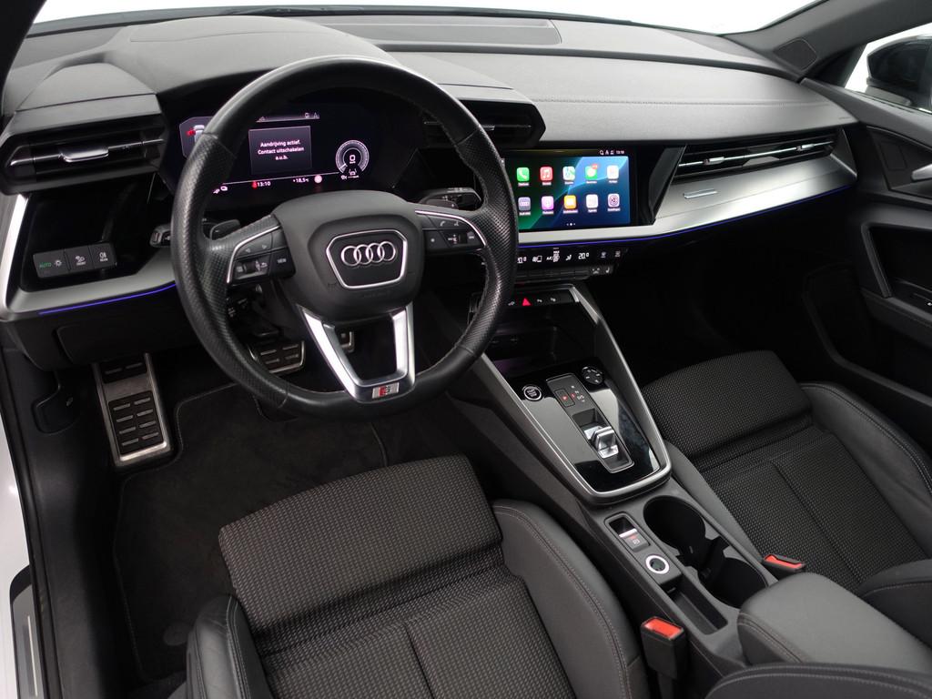 Audi A3 Sportback 45 TFSI e S edition Competition- Xenon Led, Auto's, Audi, Gebruikt, 4 cilinders, Wit, Hybride Elektrisch/Benzine
