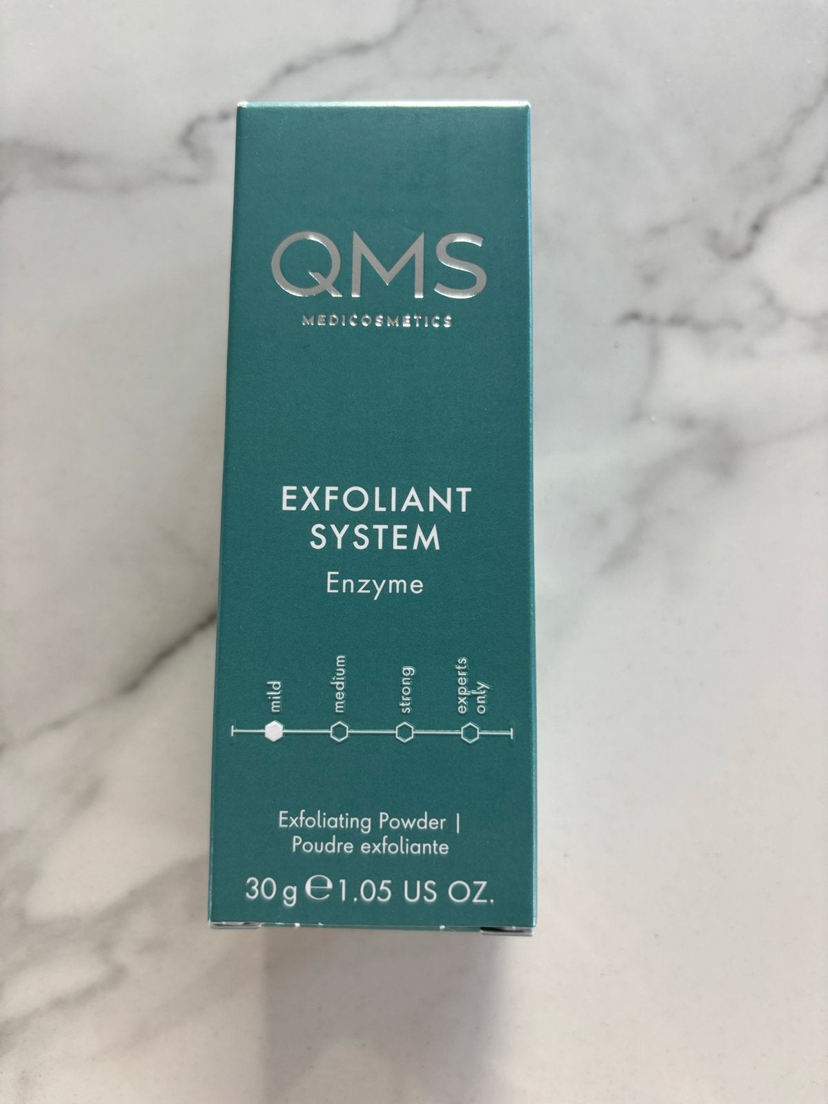 QMS Medicosmetics Exfoliant System Enzyme Peeling Poeder, Ophalen of Verzenden, Nieuw, Gehele gezicht, Reiniging