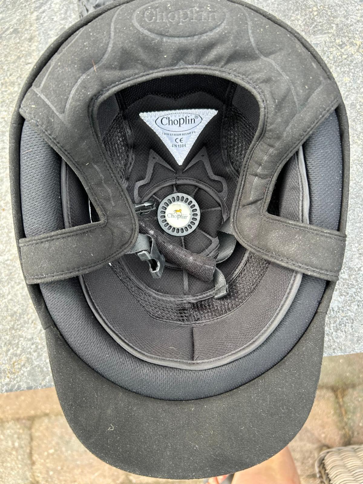 Zwarte Choplin cap, Dieren en Toebehoren, Gebruikt, Kinderen, Dressuur, Overige merken