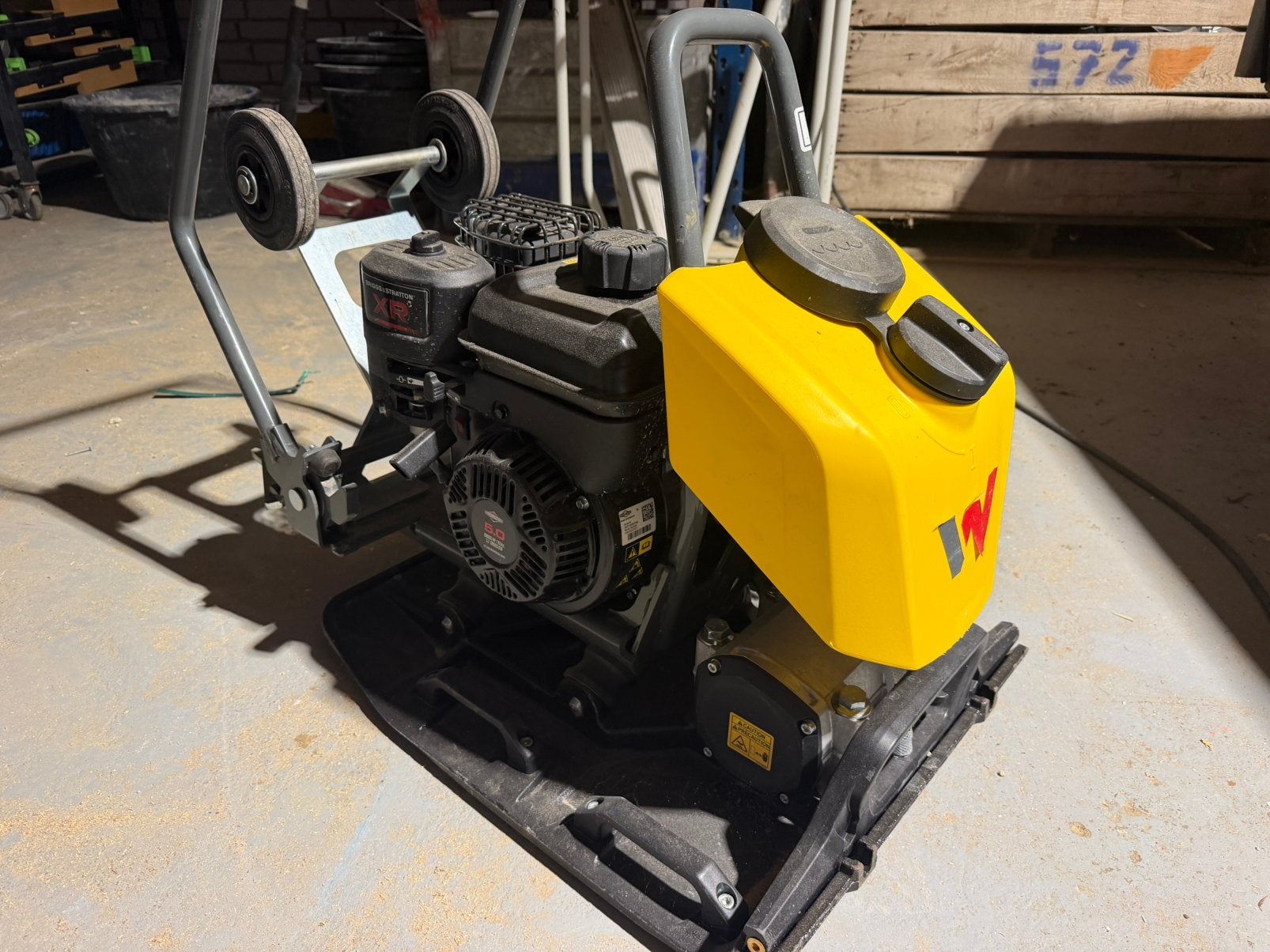 Wacker bps1550bw trilplaat, Doe-het-zelf en Verbouw, Ophalen, Zo goed als nieuw