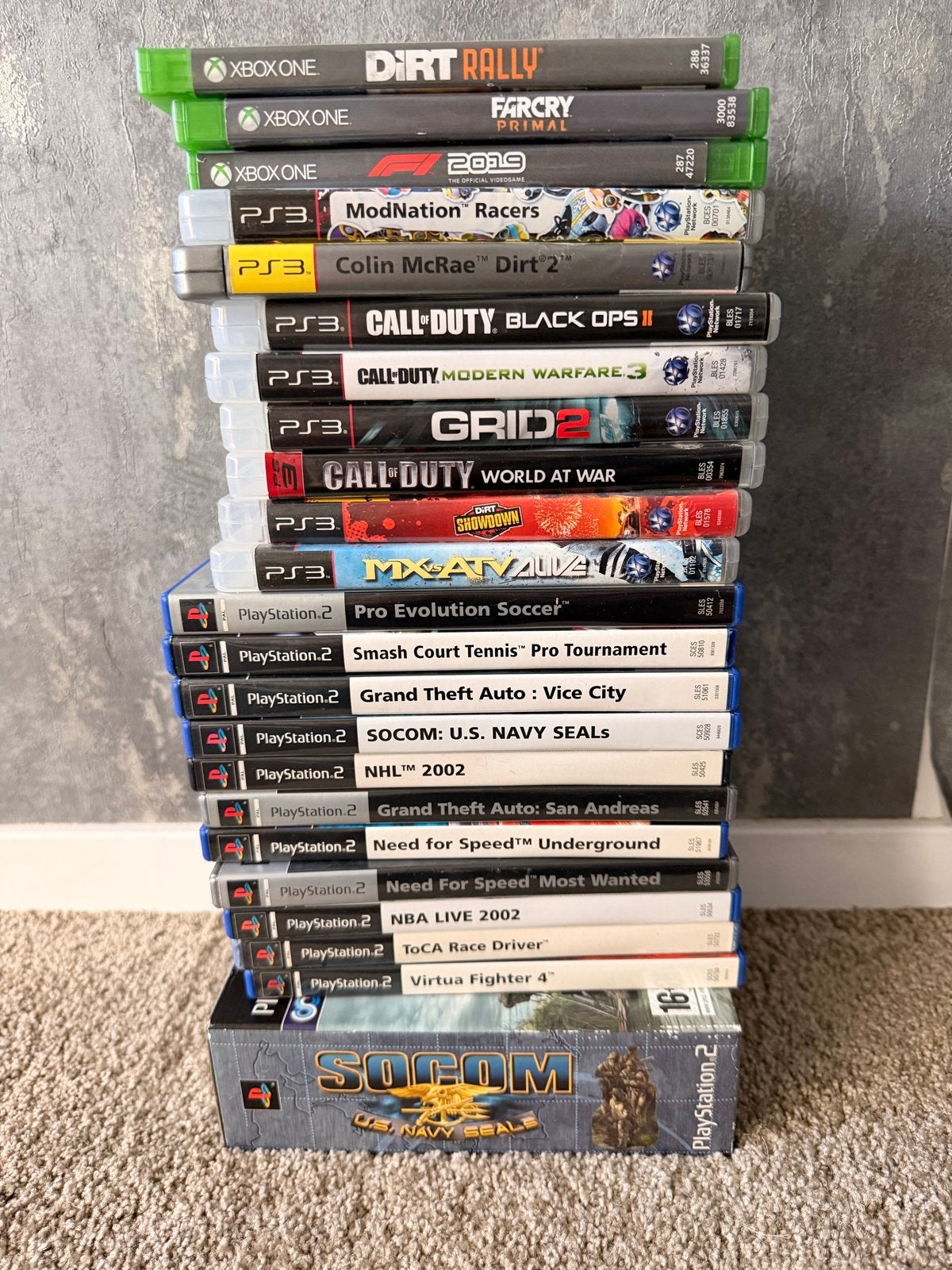PlayStation 2 (PS2) en PlayStation 3 (PS3) met games, Spelcomputers en Games, Ophalen of Verzenden, Met 1 controller, Gebruikt