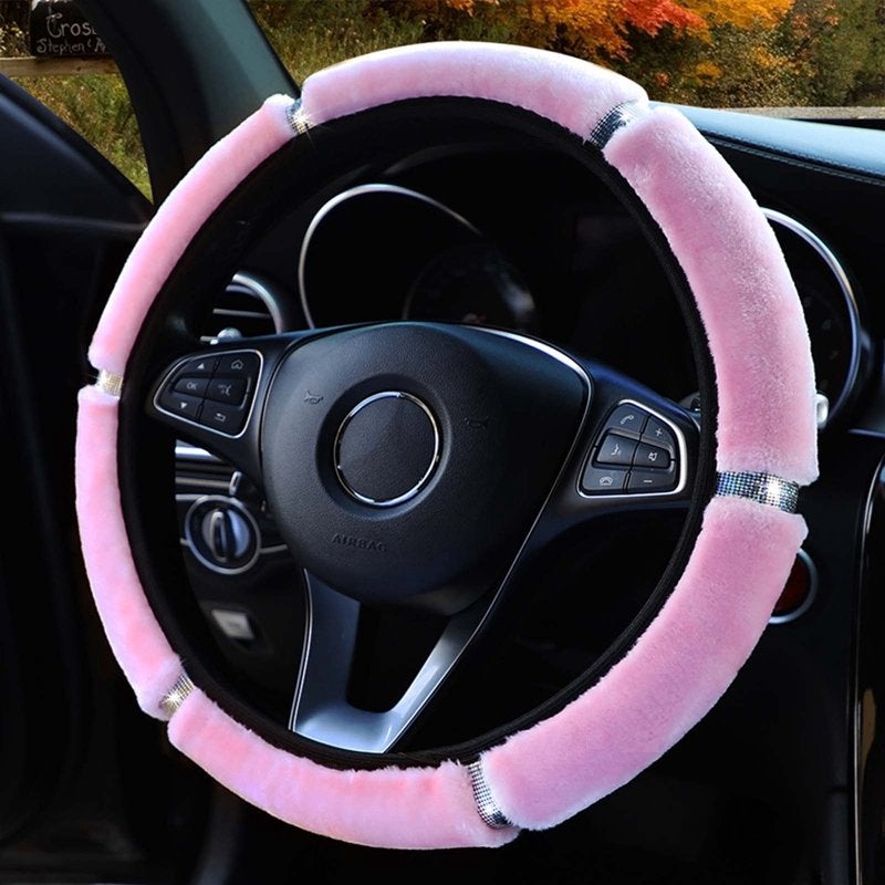 Roze Glitter Auto Stuurhoes / Stuur Hoes Cover, Verzenden, Nieuw